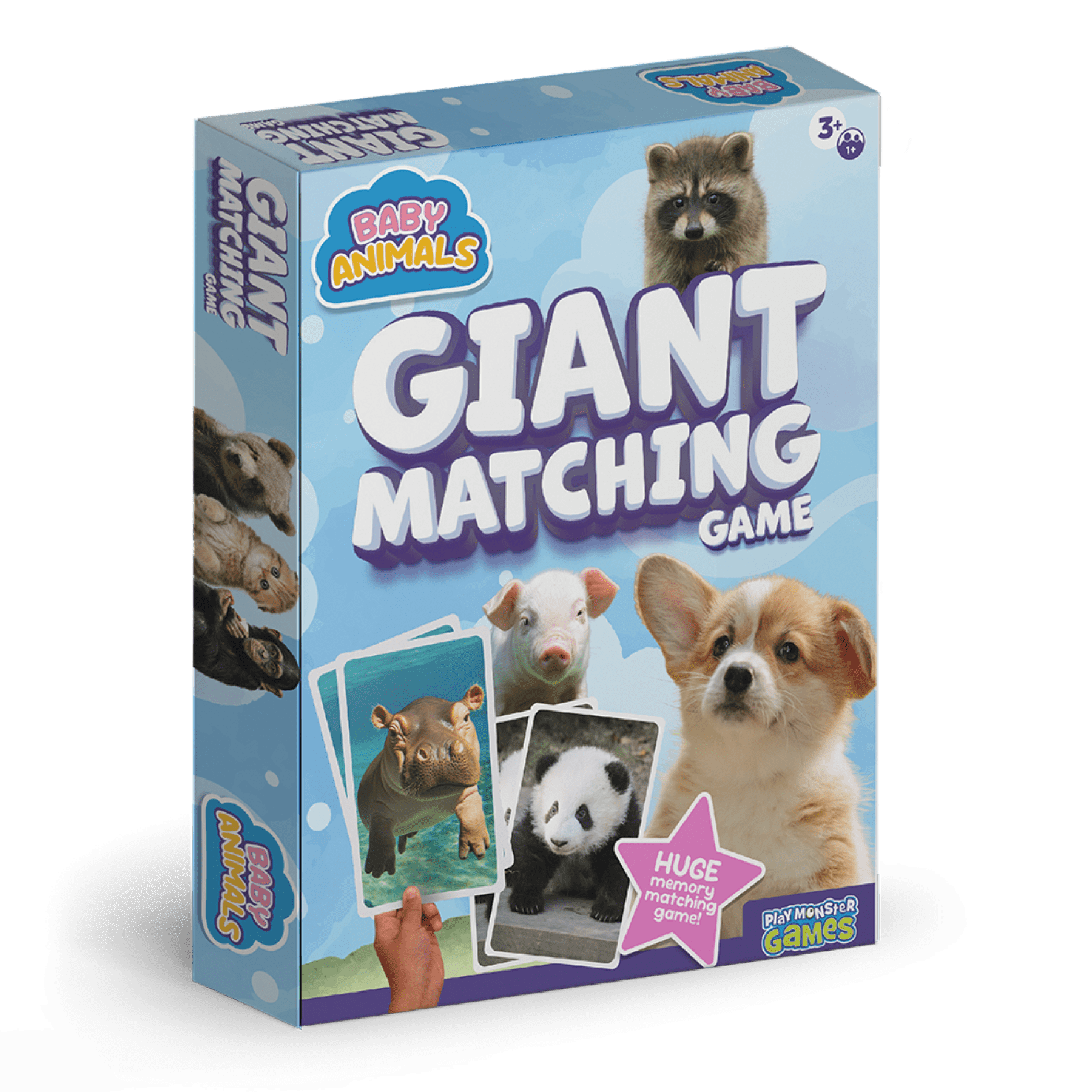 PlayMonster Baby Animals Giant Matching Game, Children Ages 3 and up