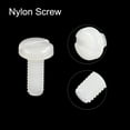 thumbnail image 4 of Unique Bargains Nylon Machine Screws, M4x10mm Slotted Pan Head Fasteners Bolts, White 50Pack, 4 of 4