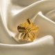 thumbnail image 4 of Anillo abierto de flor simple Anillo romántico para el dedo Anillos ajustables de moda, 4 of 5