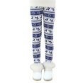 thumbnail image 1 of Actoyo Kids Girls Printed Stretch Leggings Ankle Length Kids Child Fleece Inside Leggings Printing Flower Soft Long Pants Blue 9-10 Years, 1 of 12