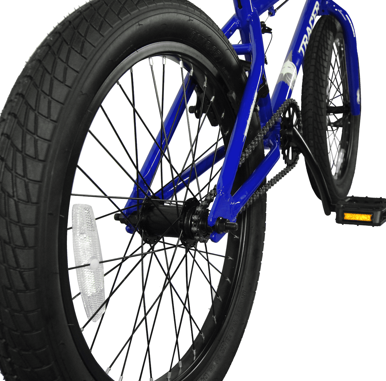 WonderWheels 20" BMX Steel Frame V-Brake One Piece Crank Alloy Rims 36H - Blue