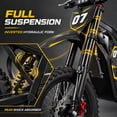 thumbnail image 6 of AMYET EDB002 Electric Dirt Bike for Adults & Teens, 4000W Peak Motor, 45 MPH, 230 N·m, 48V 23Ah, 45-Mile, 14"/12" Off-Road Tires, Hydraulic Brakes, UL 2272, 6 of 11