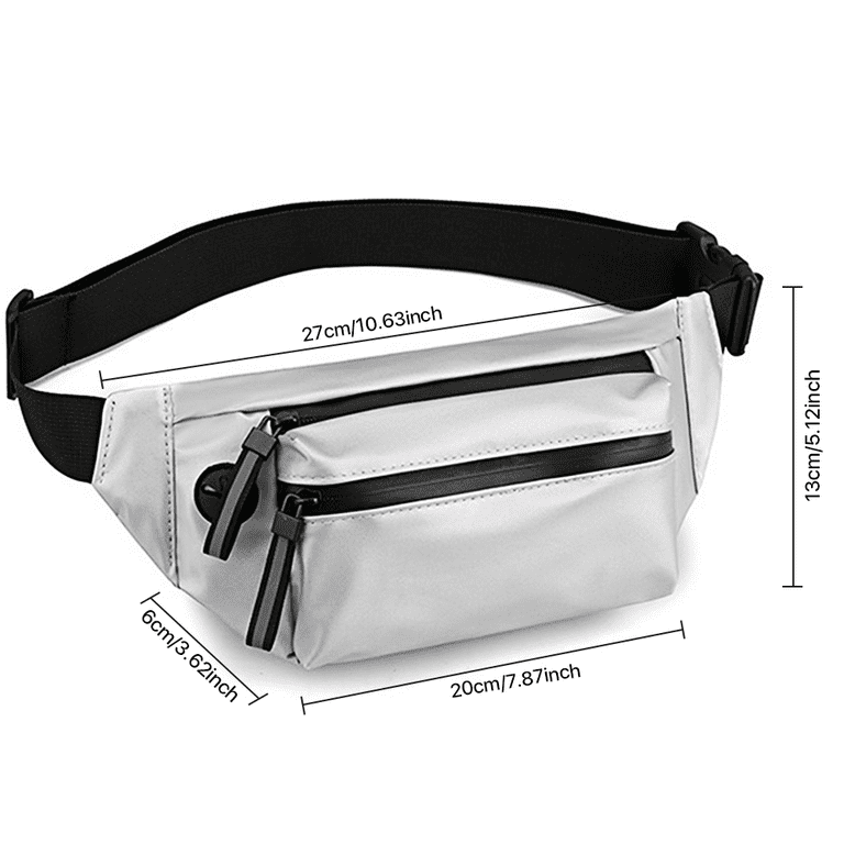 SUPTREE Belt Bag Fanny Pack for Men Women Adult Waist Bag for Hiking  Running Walking Cycling Outdoor (Black) 