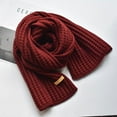 thumbnail image 3 of Women Men Winter Thick Cable Knit Wrap Chunky Warm Scarf, 3 of 3