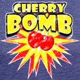 thumbnail image 3 of CafePress - Cherry Bomb Women's Dark T Shirt - Womens Tri-blend T-Shirt, 3 of 4