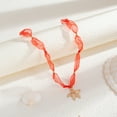 thumbnail image 3 of Lightweight Sheer Fabric Marine Themed Necklace With Alloy Starfish Charm Elegant Collarbone Chain For Casual Wear, 3 of 16