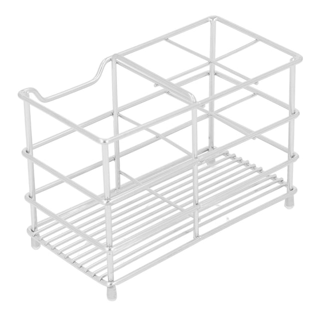 Elegante soporte para cepillos de dientes y pasta de dientes de acero inoxidable para baño