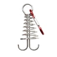 thumbnail image 2 of Greeniant Clavijas de anclaje para cubierta de 20 piezas con Clips de mosquetón, clavos para tienda a prueba de viento, accesorios para toldo, Escalada Rojo (tipo anzuelo), 2 of 6