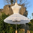 thumbnail image 4 of Women Short Petticoat Skirt 3 Hoop Adjustable Underskirt Half Slips for Cosplay, 4 of 8