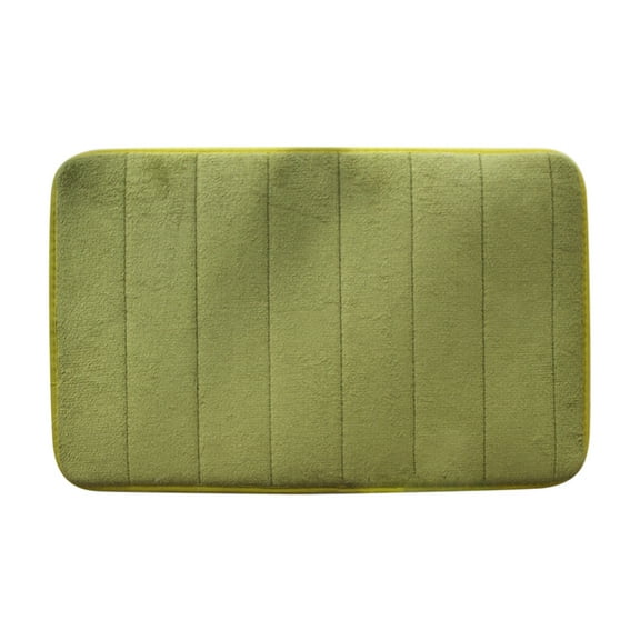 JeashCHAT Memory Foam Bath Mat, Bathroom Rug, Ultra Soft Non-Slip Water Absorbent Carpet In Wash Basin Bathtub Side Floor Rug, Machine Washable Shower Room Doormat, 24''x16''