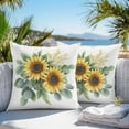 thumbnail image 2 of Outdoor Waterproof Pillow Covers Pack of 2, Summer Sunflower Retro Yellow Flower Farm Decorative Throw Pillowcases Cushion Covers for Garden Patio Tent Sofa Couch, 20x20 inch, 2 of 8