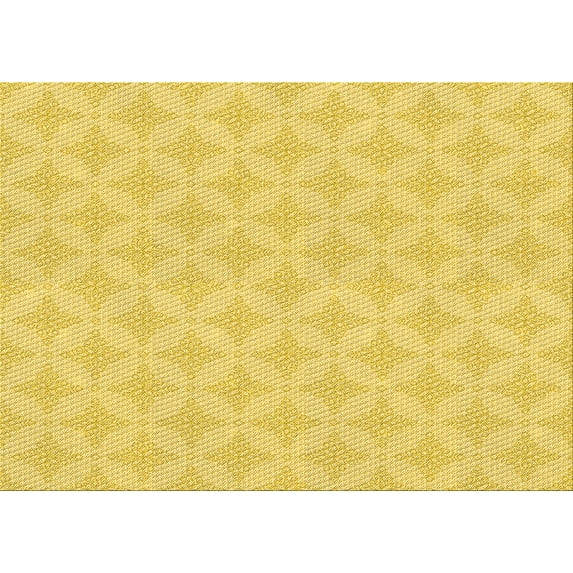 Ahgly Company Indoor Rectangle Patterned Bee Yellow Area Rugs, 8' x 10'