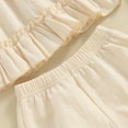 thumbnail image 6 of Suealasg Toddler Girls Outfits Fly Sleeve Ruffled Cami Tops with Shorts and Headband Set 3Pcs Baby Girls Summer Birthday Photoshoot Clothes, 6 of 10