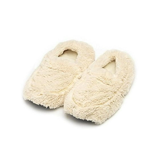 w warmies Unisex Slipper, Cream, 6-10 US Women