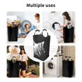 thumbnail image 4 of DouZhe 50L Rectangular Laundry Basket, Animal Fox Wolf Forest Prints Waterproof Foldable Laundry Hamper with Aluminum Handles, 4 of 6