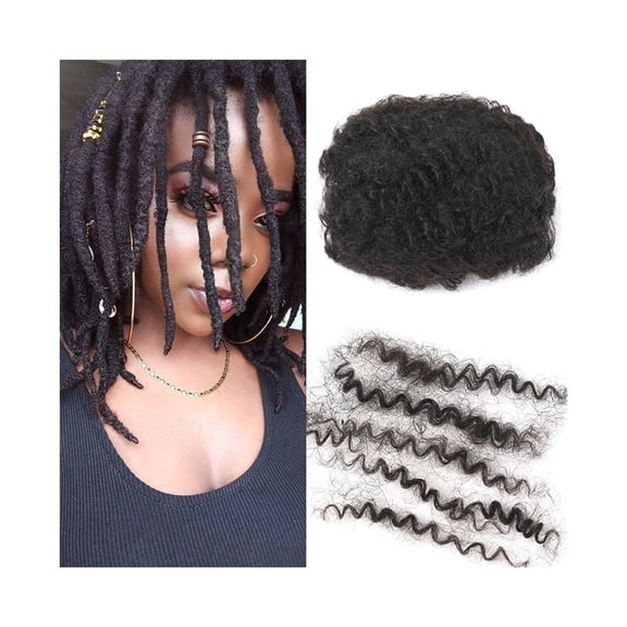 Afro Kinkys Bulk Human Hair for Daredlocks Extensions Repair Locs Twist Braiding