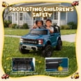 thumbnail image 4 of Conchico 24V Licensed Ford F150 Raptor Battery Powered Ride on Truck with Remote Control, 2-Seater and Rear Trunk for Kids Gift, Blue, 4 of 8