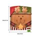 thumbnail image 2 of Funda trasera de silla de tela de franela de muñeco de nieve de Papá Noel, fundas de asiento suaves y lisas para el hogar, decoración Kits de decoración para fiestas Animales de dibujos animados Advancent HA009740-03B, 2 of 6