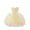 Light Yellow, variant on Toddler Girls Ball Gown Cupcake Dress Mid-Length Sleeveless Crew Neck Heart Lace Motif Bow Decor Multi Layered Ruffle Tutu Skirt