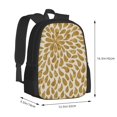 thumbnail image 4 of Hirioo Gold Drops for Minimalist Backpack Large Capacity Backpack Travel Backpack For School, 4 of 8