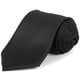 thumbnail image 1 of Corbata Clásica Umo Lorenzo para Hombre, Color Sólido, Material de Poliéster con Acabado Satín Amplio, Negra, 1 of 7