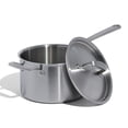 thumbnail image 1 of Cacerola hecha en utensilios de cocina de acero inoxidable de 4 litros, 5 capas con tapa, 1 of 6