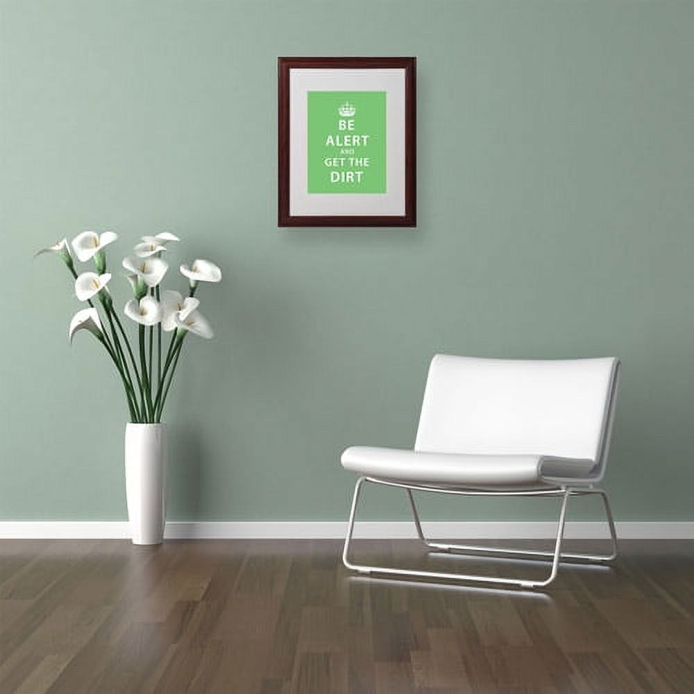 Trademark Fine Art "Get the Dirt" Canvas Art by Megan Romo, Wood Frame
