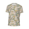 thumbnail image 6 of Wukai Daisy Print Men's Short-Sleeved Mesh T-Shirt,Quick-Dry Short Sleeve Workout T-Shirt-6X-Large, 6 of 8