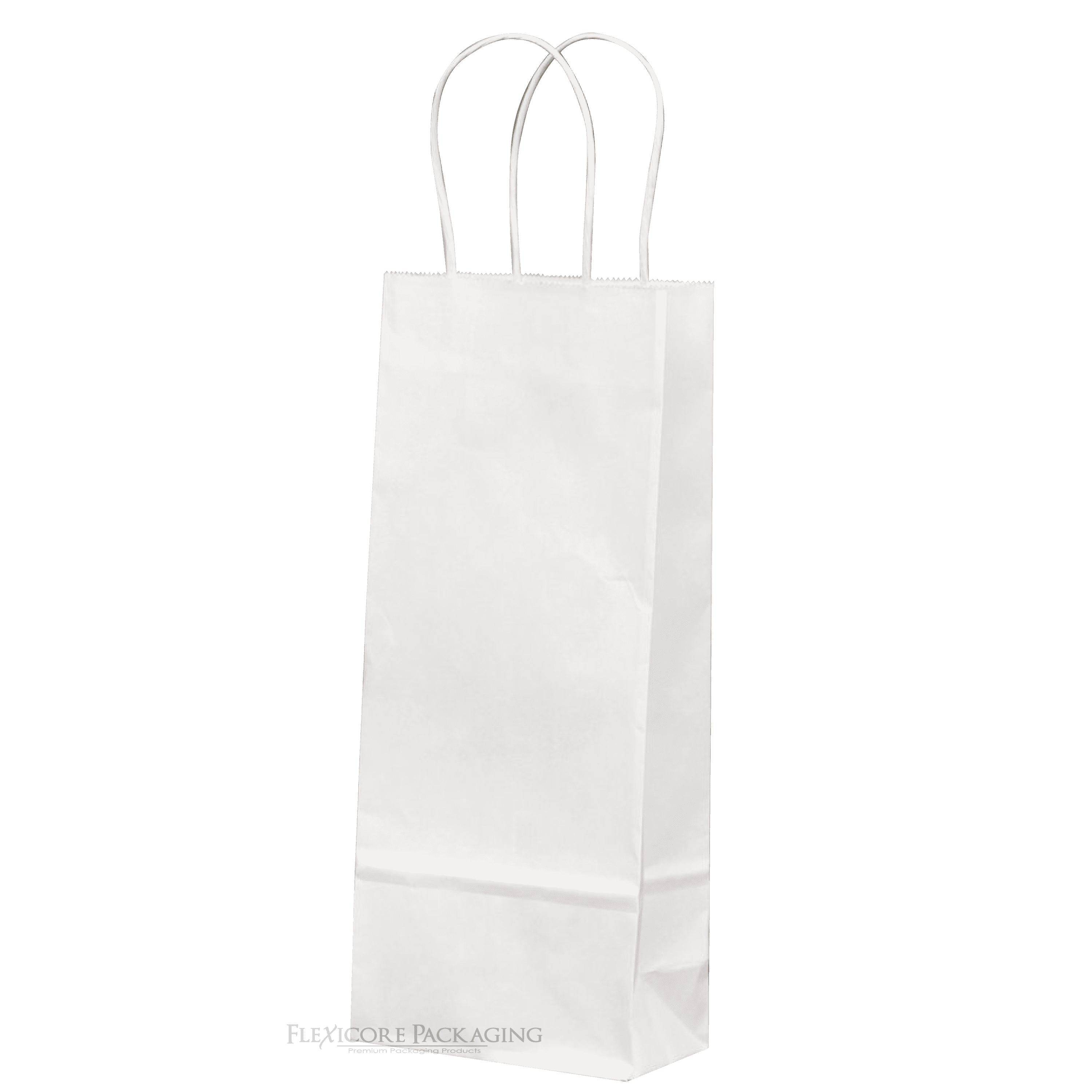 12x White Paper Gift Bottle Bags Craft Kraft Wine Bag DIY Wrapping Present Bulk 