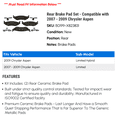 thumbnail image 2 of Rear Brake Pad Set - Compatible with 2007 - 2009 Chrysler Aspen 2008, 2 of 2
