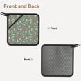 thumbnail image 2 of Sikiie Retro Hippie Groovy Mushroom Pot Holders Kitchen Insulation Mats Heat Resistant Pot-Holder Oven Anti-Scald Pads for Cooking Baking, 7.1*7.1inch, 2 of 8