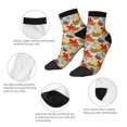 thumbnail image 3 of Uemuo Fall Maple Leaves Printed Crew Socks, Moisture-Wicking Socks, Athletic Socks for Men Breathable Cushion Socks Casual Sport Socks for Running Traveling, 3 of 6
