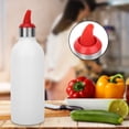thumbnail image 1 of Botella de Plástico Exprimido Higoodz 450 ml Transparente BPA Contenedor Almacenamiento rojo, 1 of 7