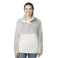 thumbnail image 1 of Fuzzy Fleece Pullover, Oxford Stripe & Natural - Large, 1 of 1