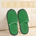 thumbnail image 2 of Balery Green St. Patrick’s day Pantuflas de Casa de Felpa Silenciosas con Diseño Estampado, Zapatillas Cómodas Antideslizantes de Algodón para Interior-Large, 2 of 8