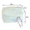 thumbnail image 3 of Bolsa De Almacenamiento Bolsa de cosméticos con flores acolchadas, bonita de belleza, portátil, multifunción, suave para el trabajo Tmvgtek Para Estrenar, 3 of 6