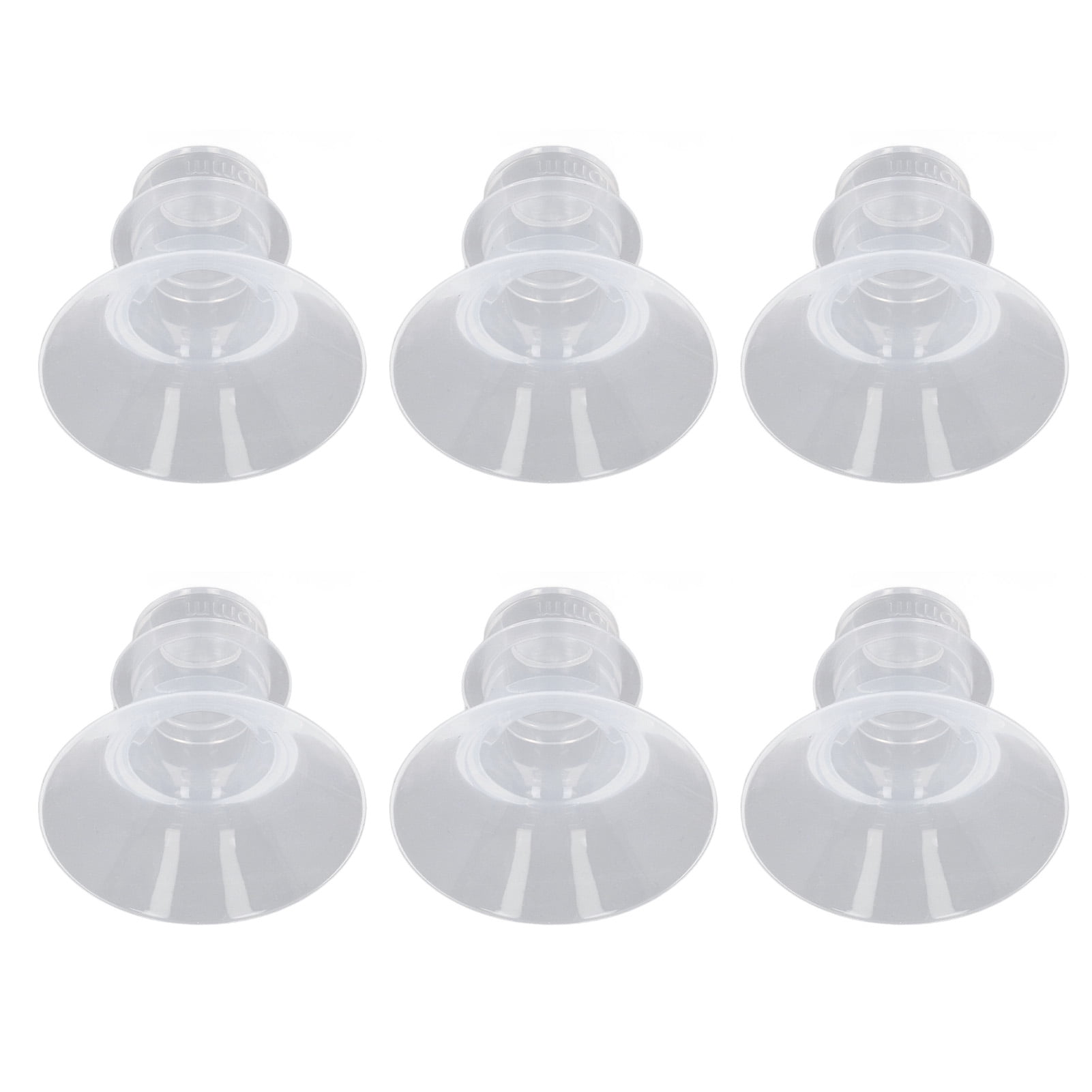 M Buder 6pcs Wearable Breast Pump Flange Inserts 15mm / 0.59in, Hands-Free Silicone Shield Nipple Converter Accessories Compatible with 24mm Cups