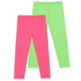 thumbnail image 1 of Odeerbi 3-12 Años Niñas 2 Pcs Leggings Mallas Elásticas Lycra Pantalones de Comodidad Suavidad Transpirable Pantimedias, 1 of 3