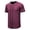X3 Red, variant on Sjldqy Mens Shirts Short Sleeve Collared Solid Color Casual Workout Shirts Breathable Lightweight Summer T Shirts For Man Size L Black