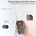 thumbnail image 4 of Radio Numérique avec Écran LCD Réveil Numérique Minuterie de Sommeil Casque Jack Intégré Micro FM/AM Radio Radio Radio de Poche pour la Randonnée Jogging Camping, 4 of 11