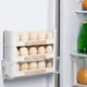 thumbnail image 5 of Contenedor Para Almacenar Huevos, Organizador Apilable Para Refrigerador, Estante Para Puerta Lateral, Caja Para Alimentos De Cocina, Blanco, 5 of 7