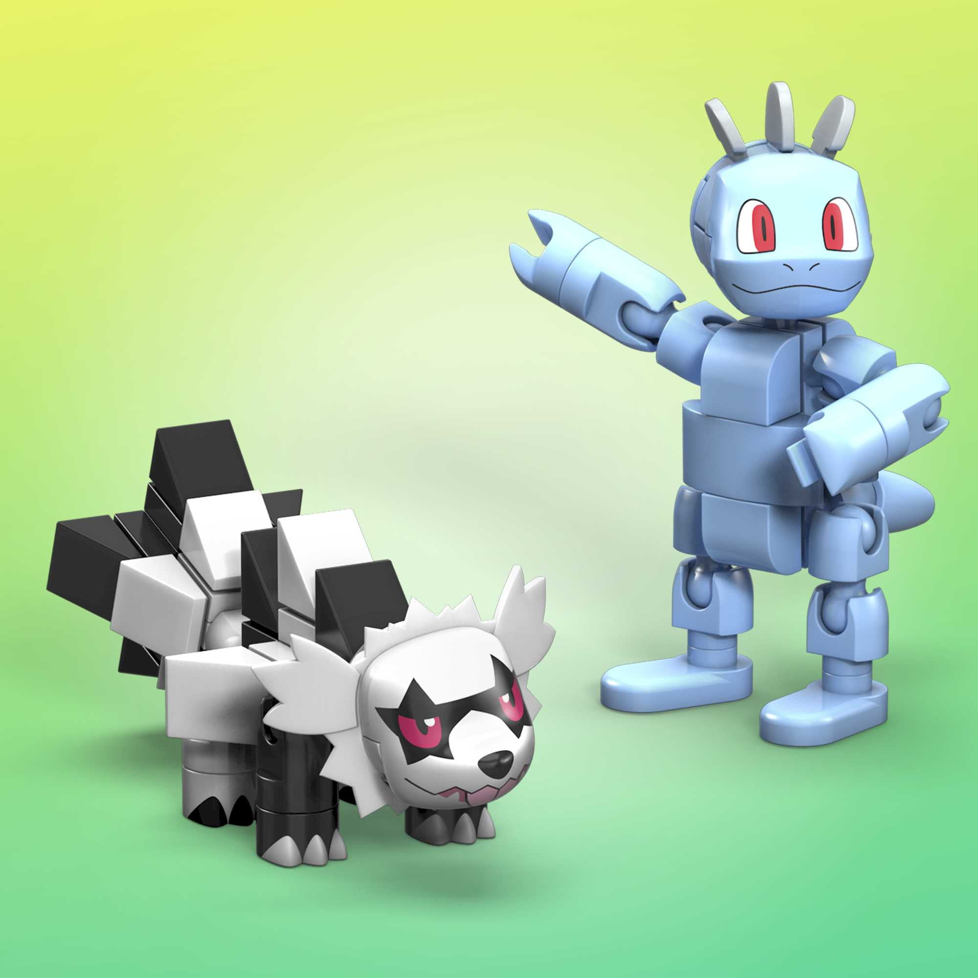 MEGA Pokemon Building Toy Kit Machop Vs. Galarian Zigzagoon (149 Pieces) for Kids