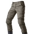 thumbnail image 3 of Track Pants Men Motorcycle Protective Durable Pants Lightweight Breathable Outdoor Hiking Cargo Pants, L, 3 of 5