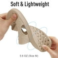thumbnail image 6 of Litfun Shower Shoes for Women Men, Quick Drying Non Slip Bath Slippers, Shower Sandals with Drain Holes, Light Khaki, 6 of 9