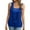 Blue, variant on Women's Maternity Party Tunic Tops Sparkly V-Neck Sequin Tank Tops Sleeveless Glitter Club Vest