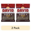 (2 pack) DAVID Roasted and Salted Jumbo Sunflower Seeds, Bar-B-Q Flavor, 5.25oz.