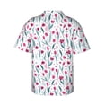 thumbnail image 3 of Goofa Tulips Flowers Hawaiian Shirt for Men, Unisex Summer Beach Casual Short Sleeve Button Down Shirts,Aloha Tropical Floral print shirt-, 3 of 9
