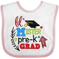 thumbnail image 3 of Inktastic Lil Mister Pre-K Grad with Arrows Boys Baby Bib, 3 of 4