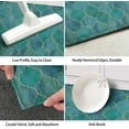 Teal Kitchen Rugs Sets of 2 Turquoise Kitchen Rug Mat Washable NonSlip