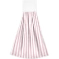 thumbnail image 2 of GZHJMY Pink Stripe Hanging Tie Towels Set of 2, Soft Absorbent Kitchen Hand Towels with Hanging Loops for Kitchen Bathroom Farmhouse Home Decor, 18.2 x 14 Inch Wash Cloths, 2 of 7